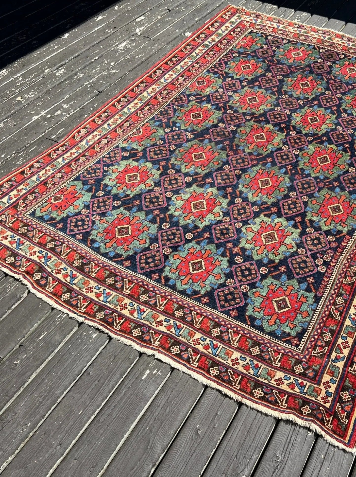 Antique Afshar Rug | 4' 3" x 5' 11"
