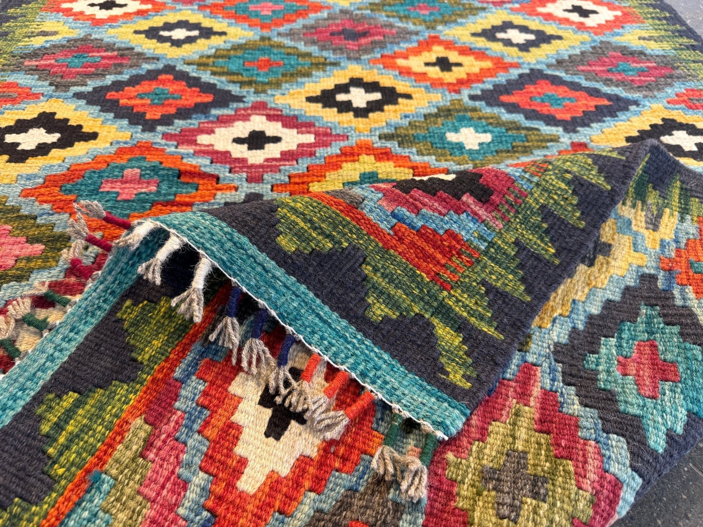 Afghan Maimana Kilim Rug | 2' 10" x 4' 5"