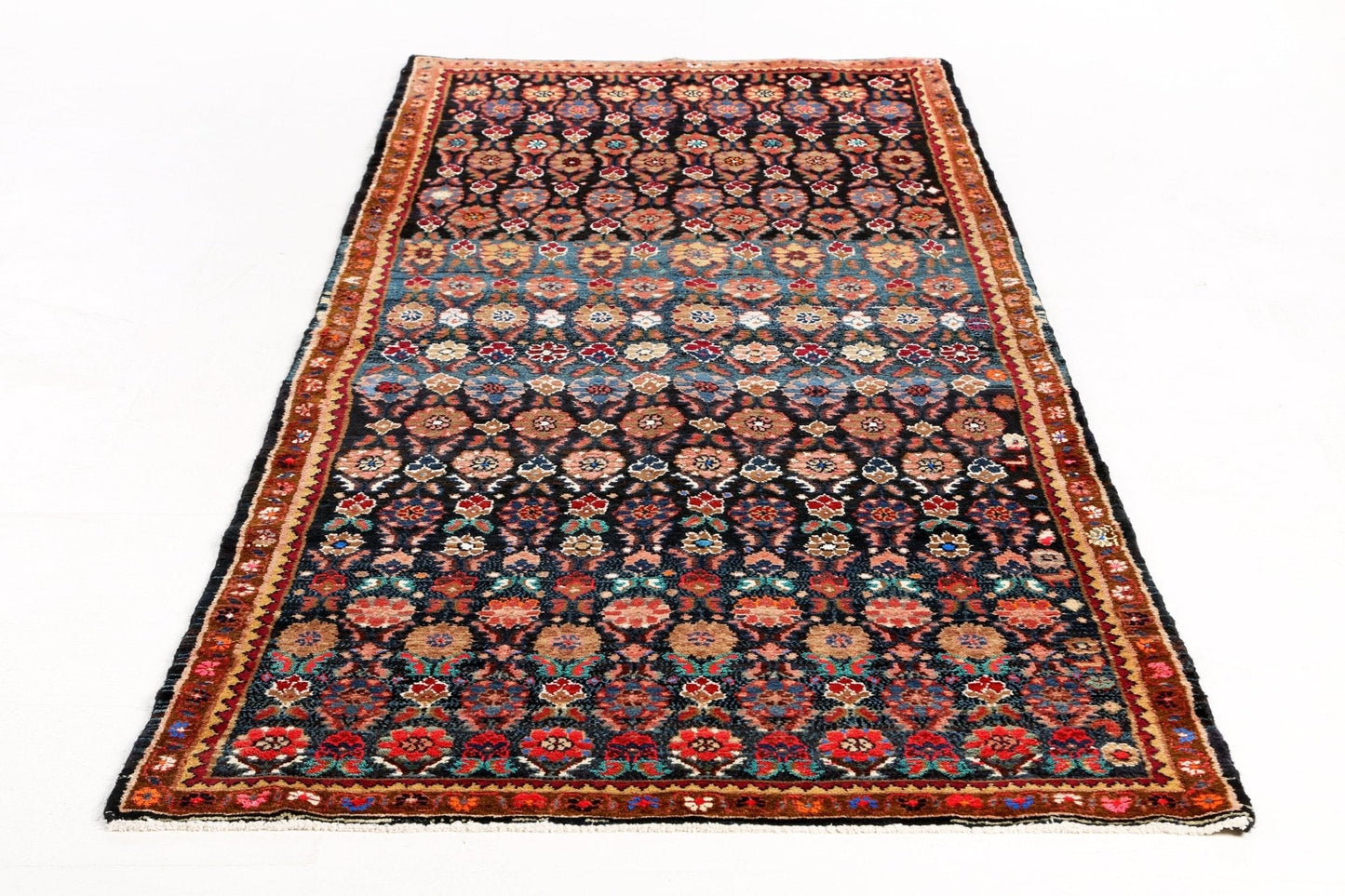 Persian Hamadan Runner Rug | 3' 9" x 9' 2"