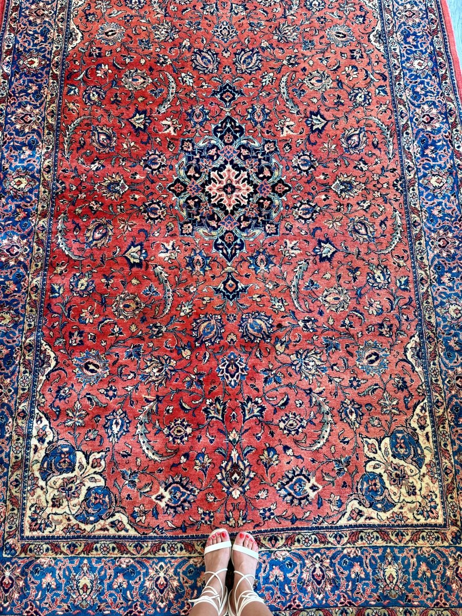 Persian Sarouk Rug | 6' 7" x 10' 2"