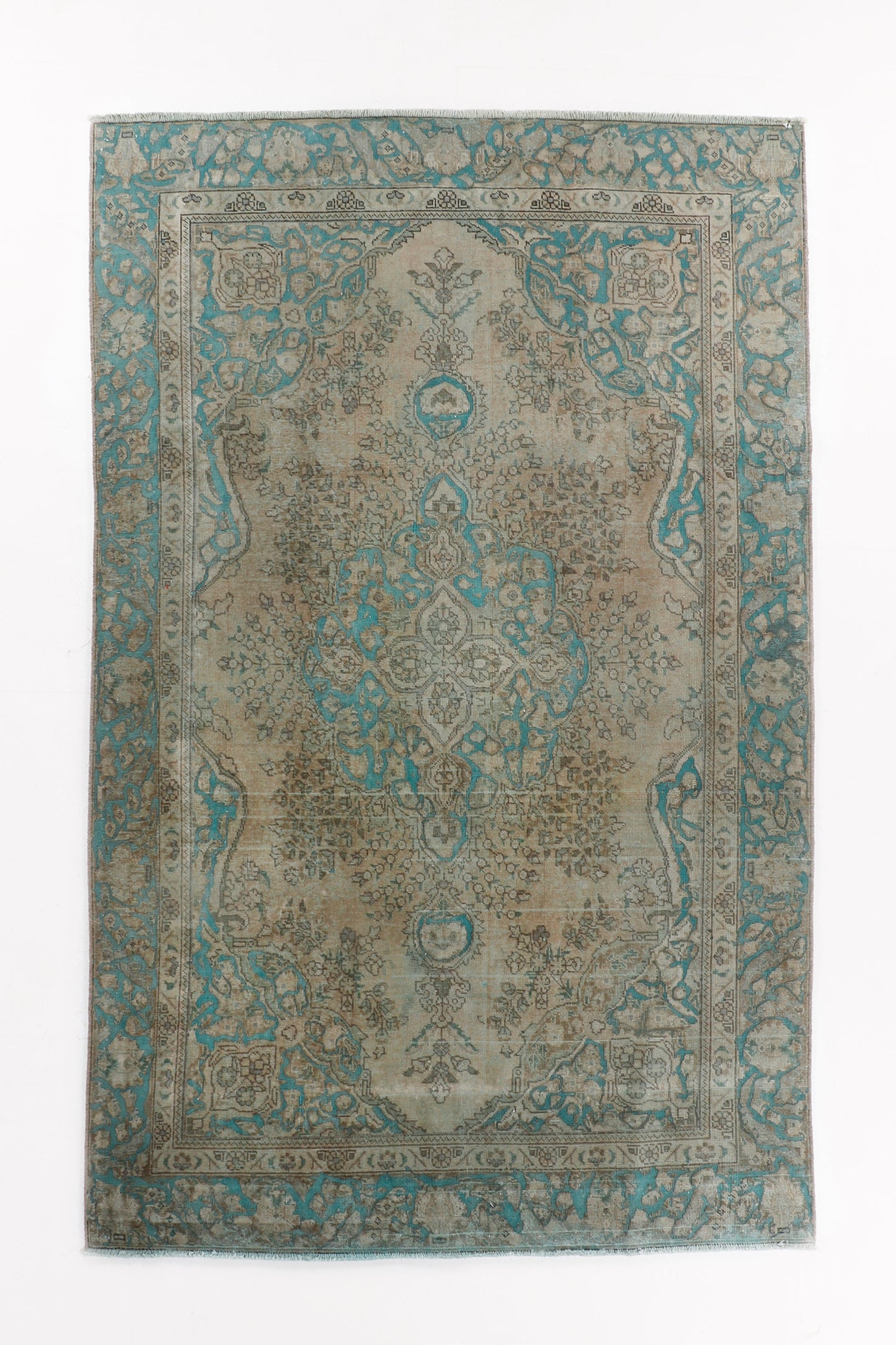 Vintage Persian Tabriz Rug | 5' 9" x 9' 1"