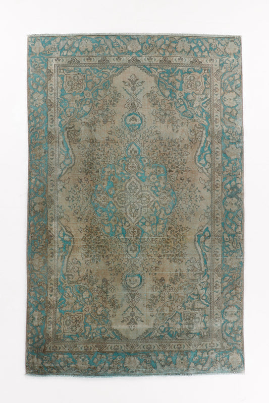Vintage Persian Tabriz Rug | 5' 9" x 9' 1"