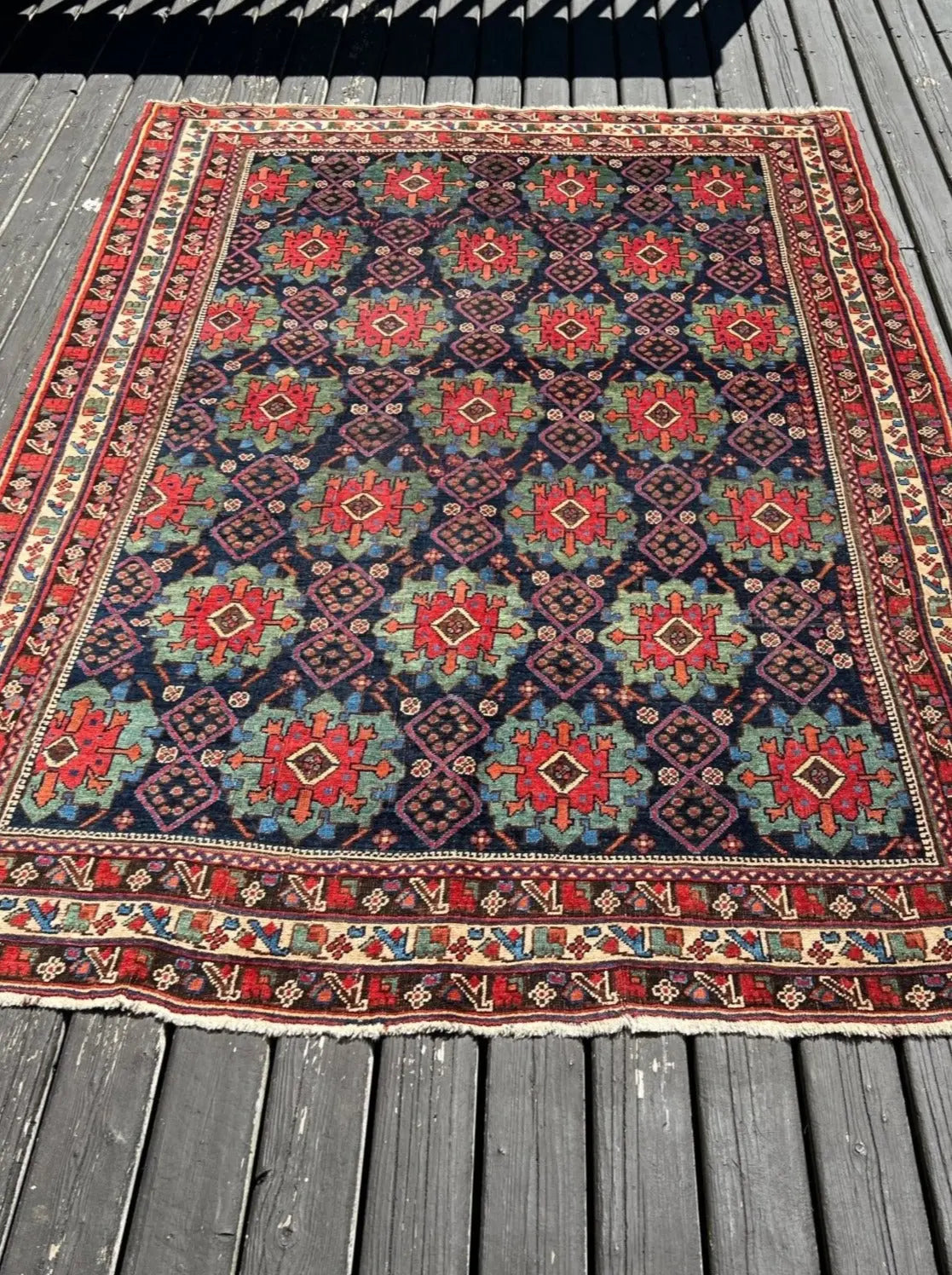 Antique Afshar Rug | 4' 3" x 5' 11"