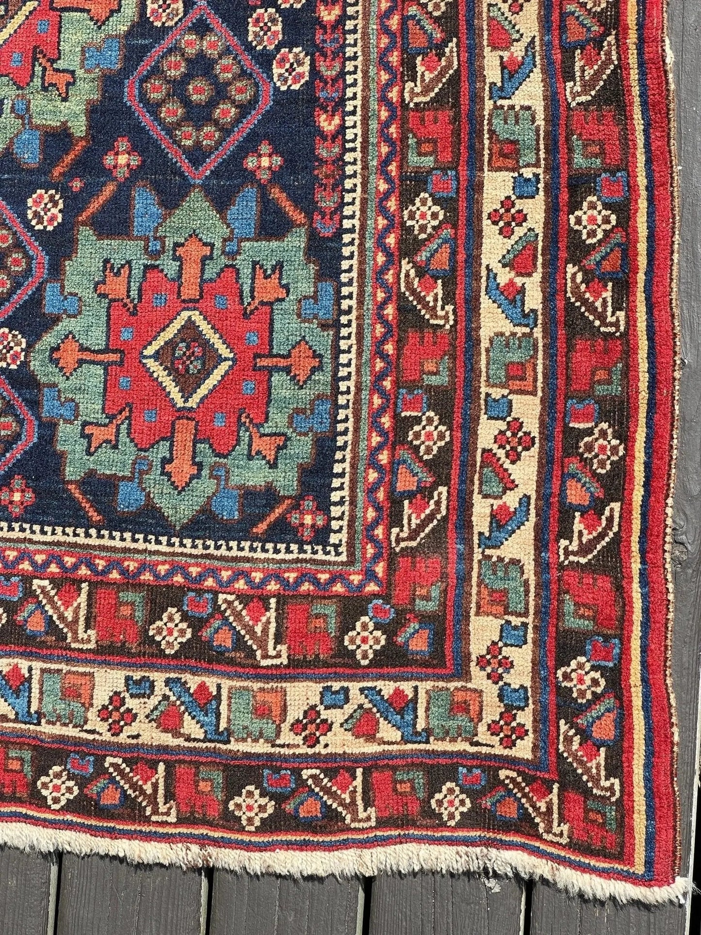 Antique Afshar Rug | 4' 3" x 5' 11"