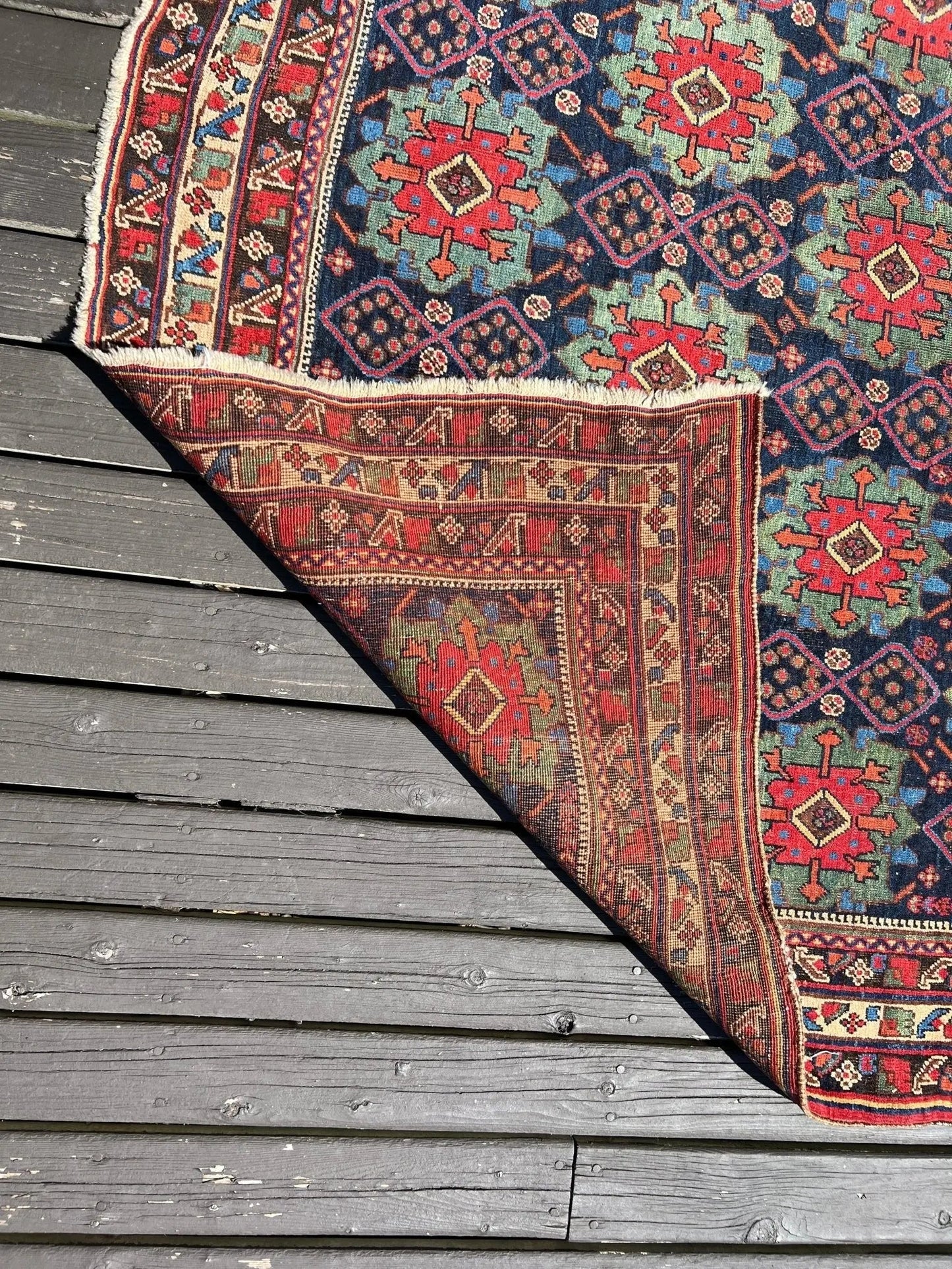 Antique Afshar Rug | 4' 3" x 5' 11"