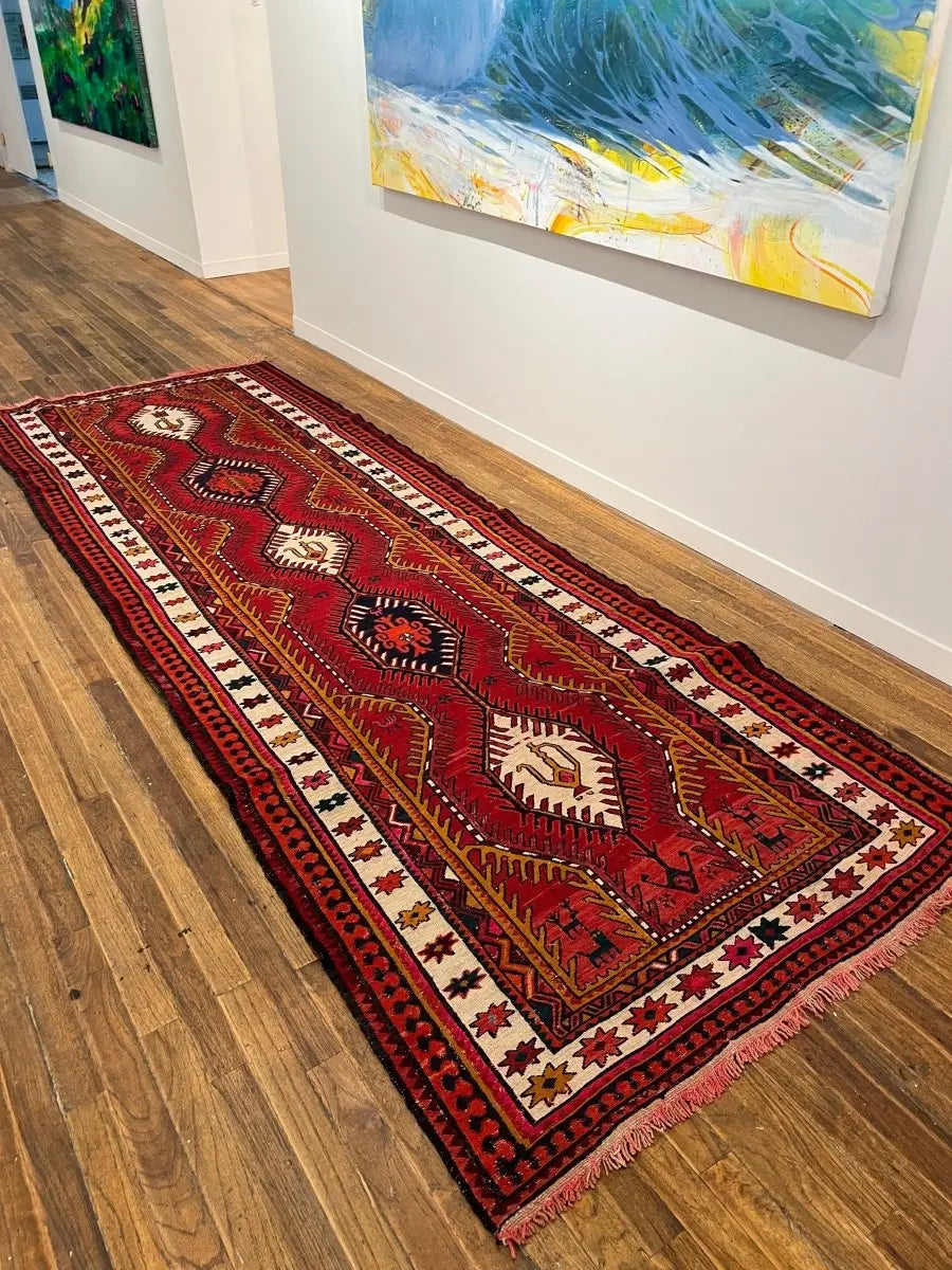 Persian Azerbaijan Soumak Runner | 3' 9" x 11'