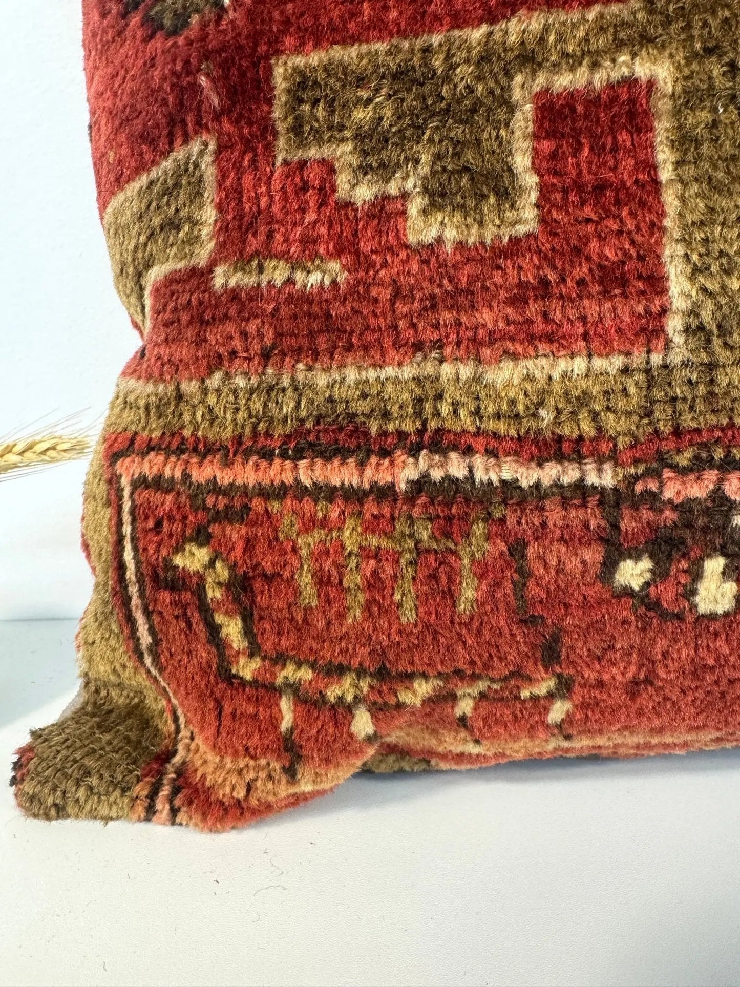 One-of-a-Kind Handmade Persian Rug Pillow #31 | 16" x 16"