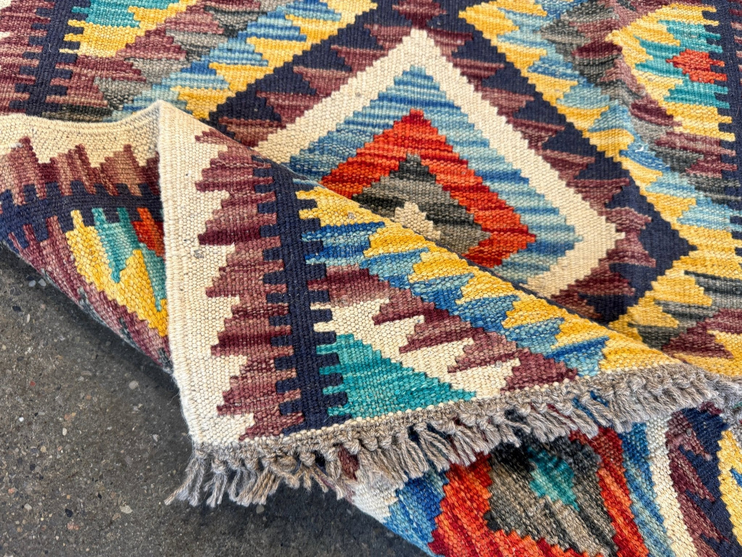 Afghan Maimana Kilim Rug | 2' 1" x 3' 3"