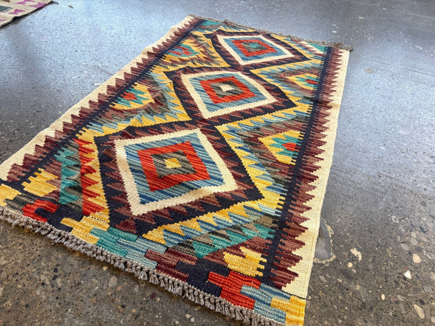 Afghan Maimana Kilim Rug | 2' 1" x 3' 3"