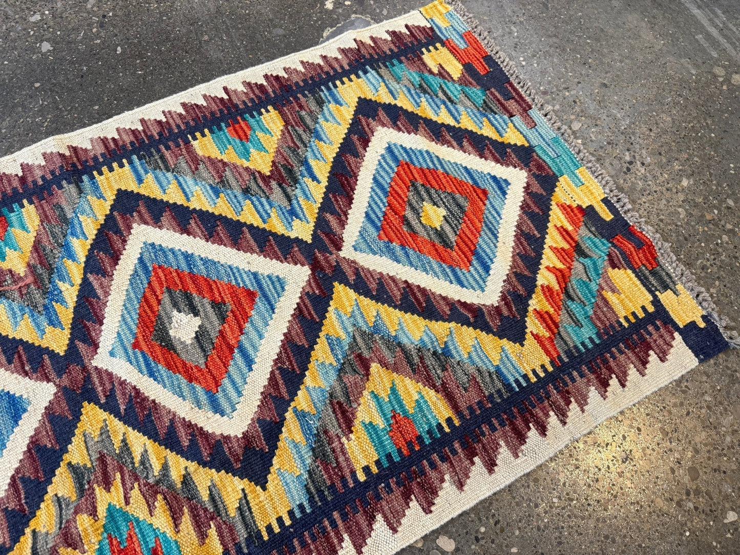 Afghan Maimana Kilim Rug | 2' 1" x 3' 3"