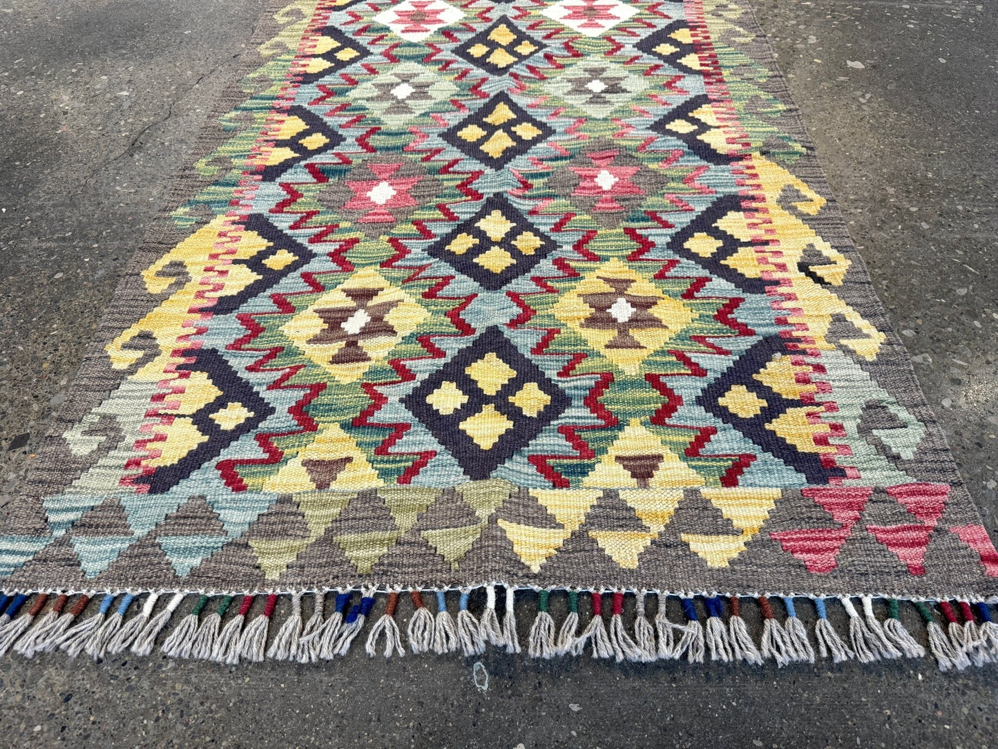 Afghan Maimana Kilim Rug | 2' 8" x 6' 3"