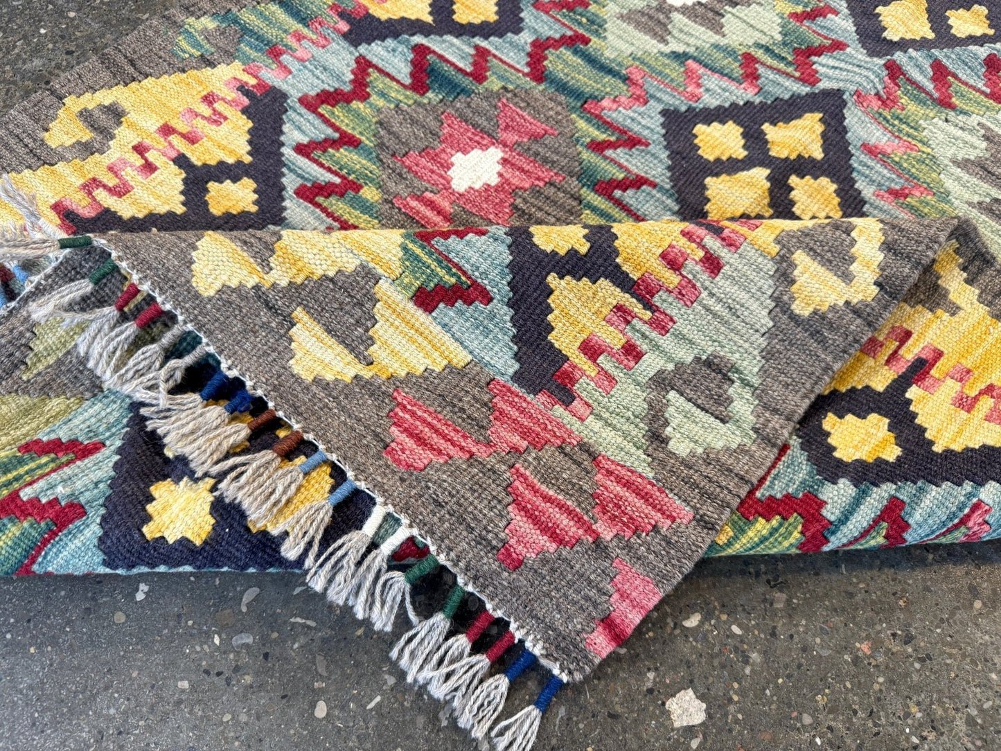 Afghan Maimana Kilim Rug | 2' 8" x 6' 3"