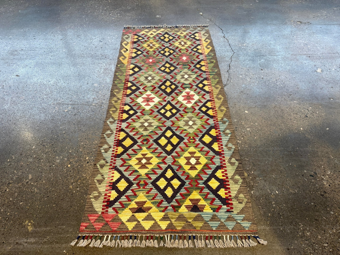 Afghan Maimana Kilim Rug | 2' 8" x 6' 3"