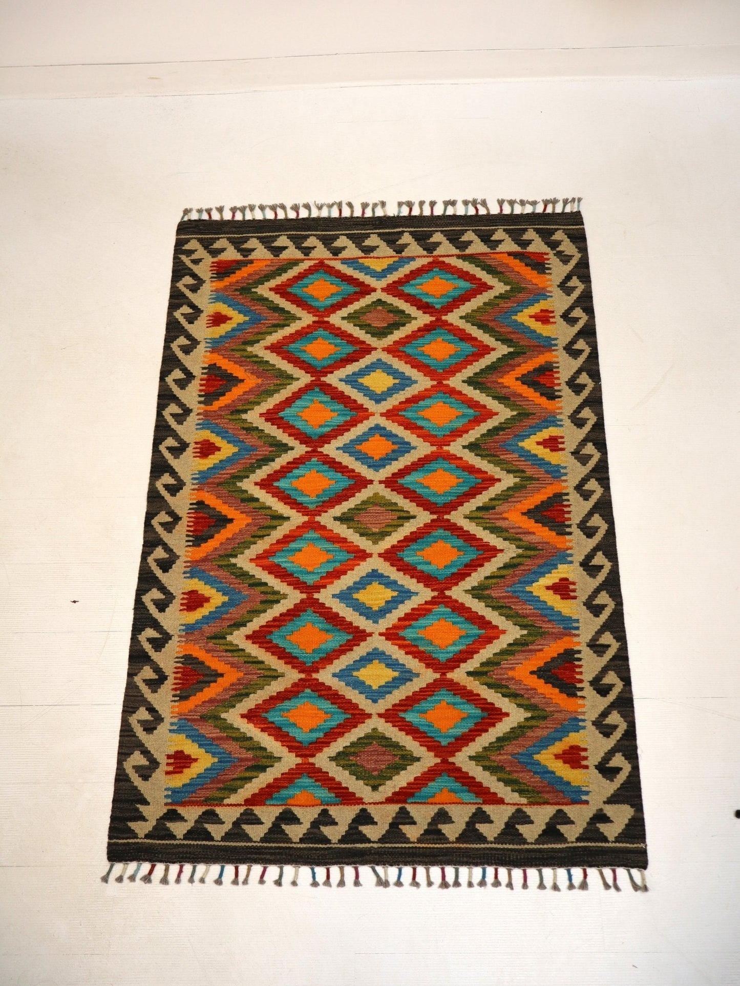 Afghan Maimana Kilim Rug | 3' 4" x 5'