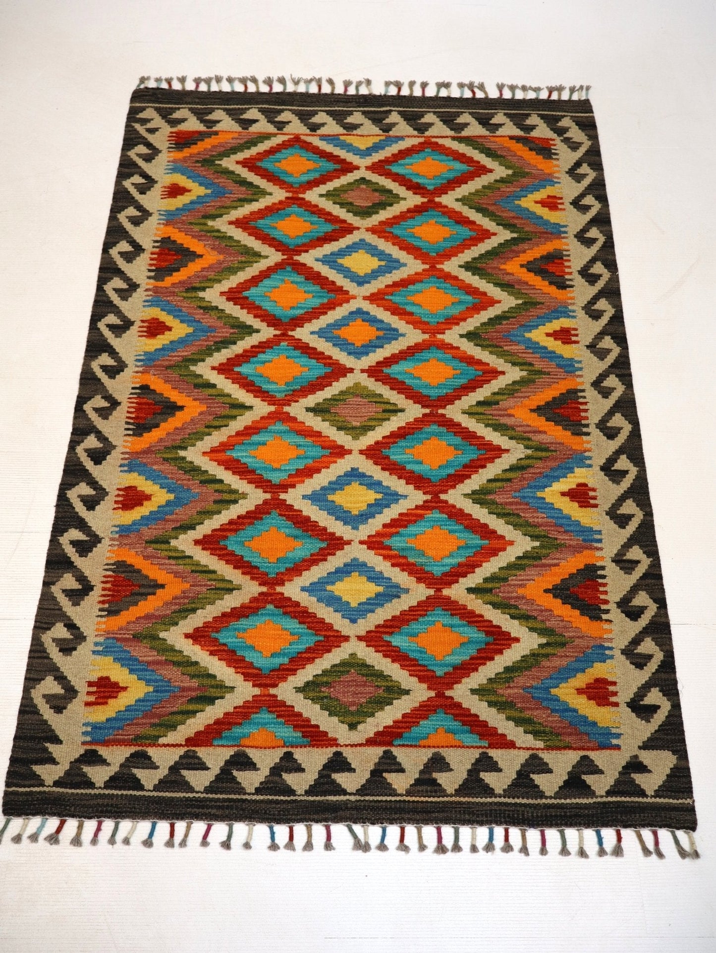 Afghan Maimana Kilim Rug | 3' 4" x 5'