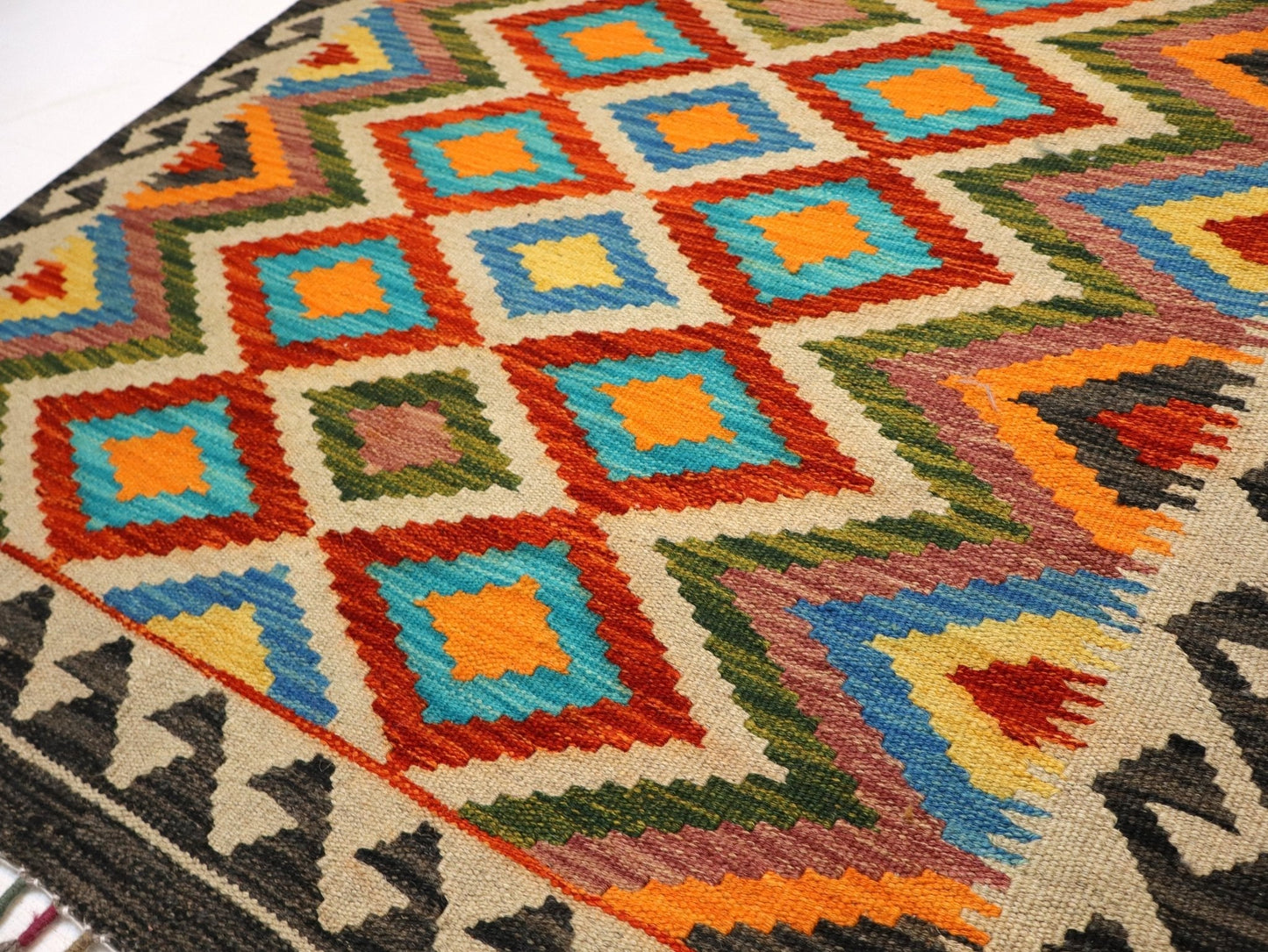 Afghan Maimana Kilim Rug | 3' 4" x 5'