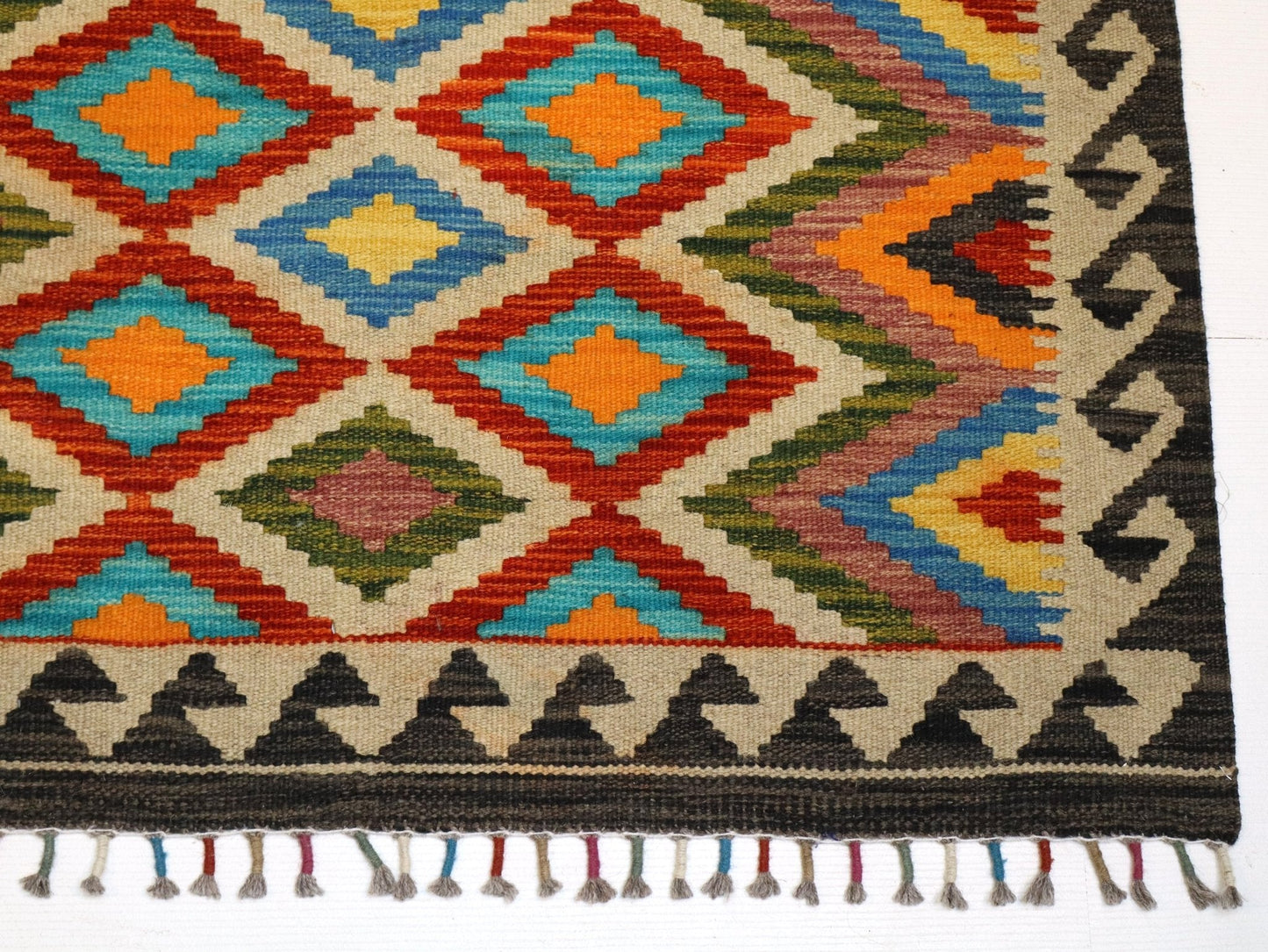 Afghan Maimana Kilim Rug | 3' 4" x 5'