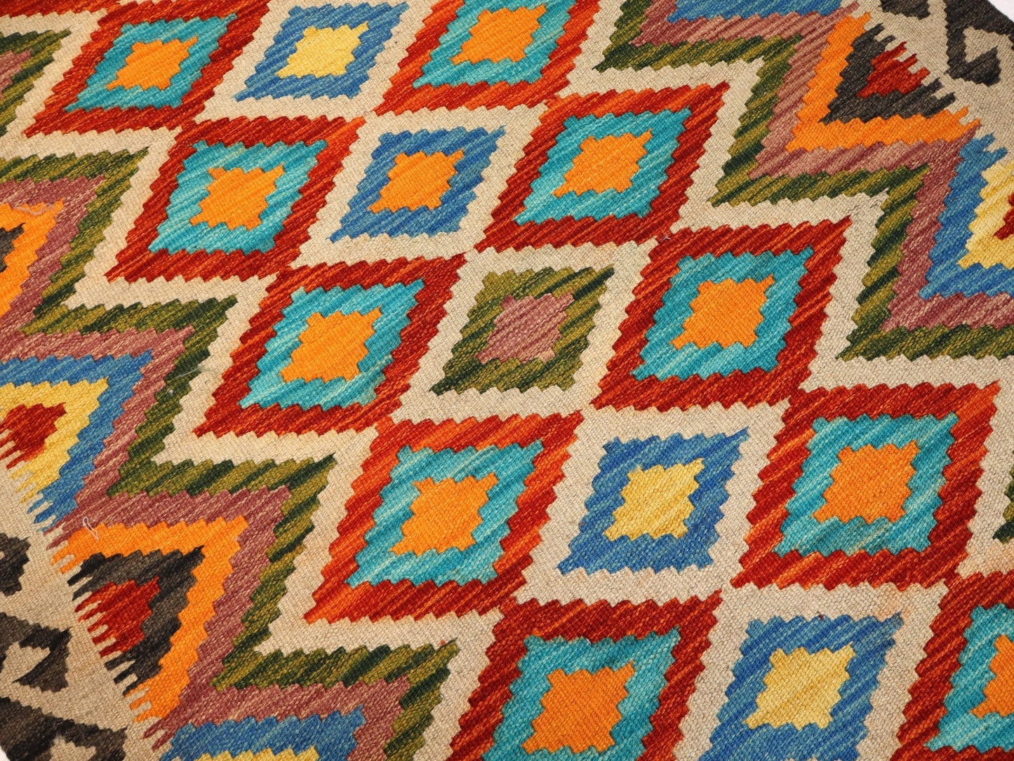 Afghan Maimana Kilim Rug | 3' 4" x 5'