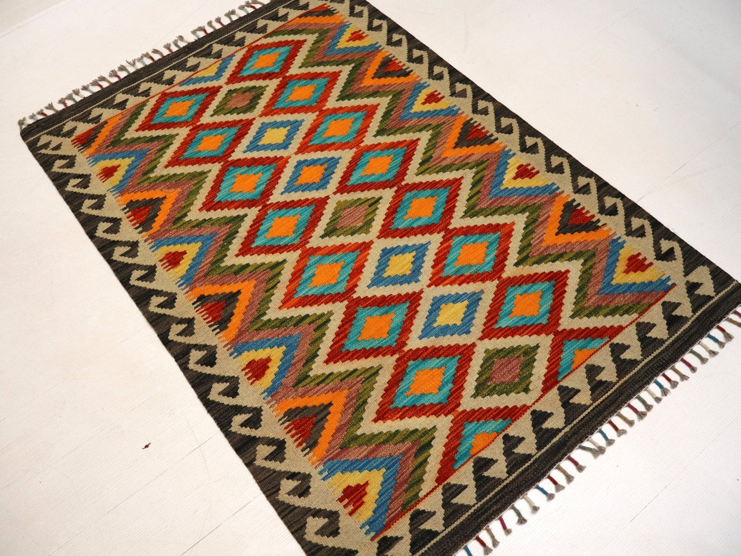 Afghan Maimana Kilim Rug | 3' 4" x 5'