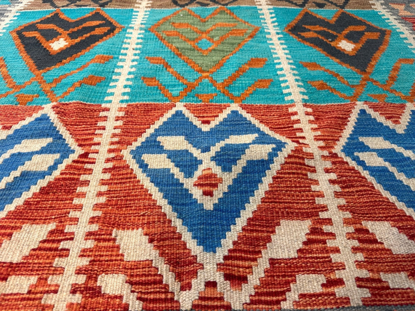 Afghan Maimana Kilim Rug | 4' 1" x 5' 9"