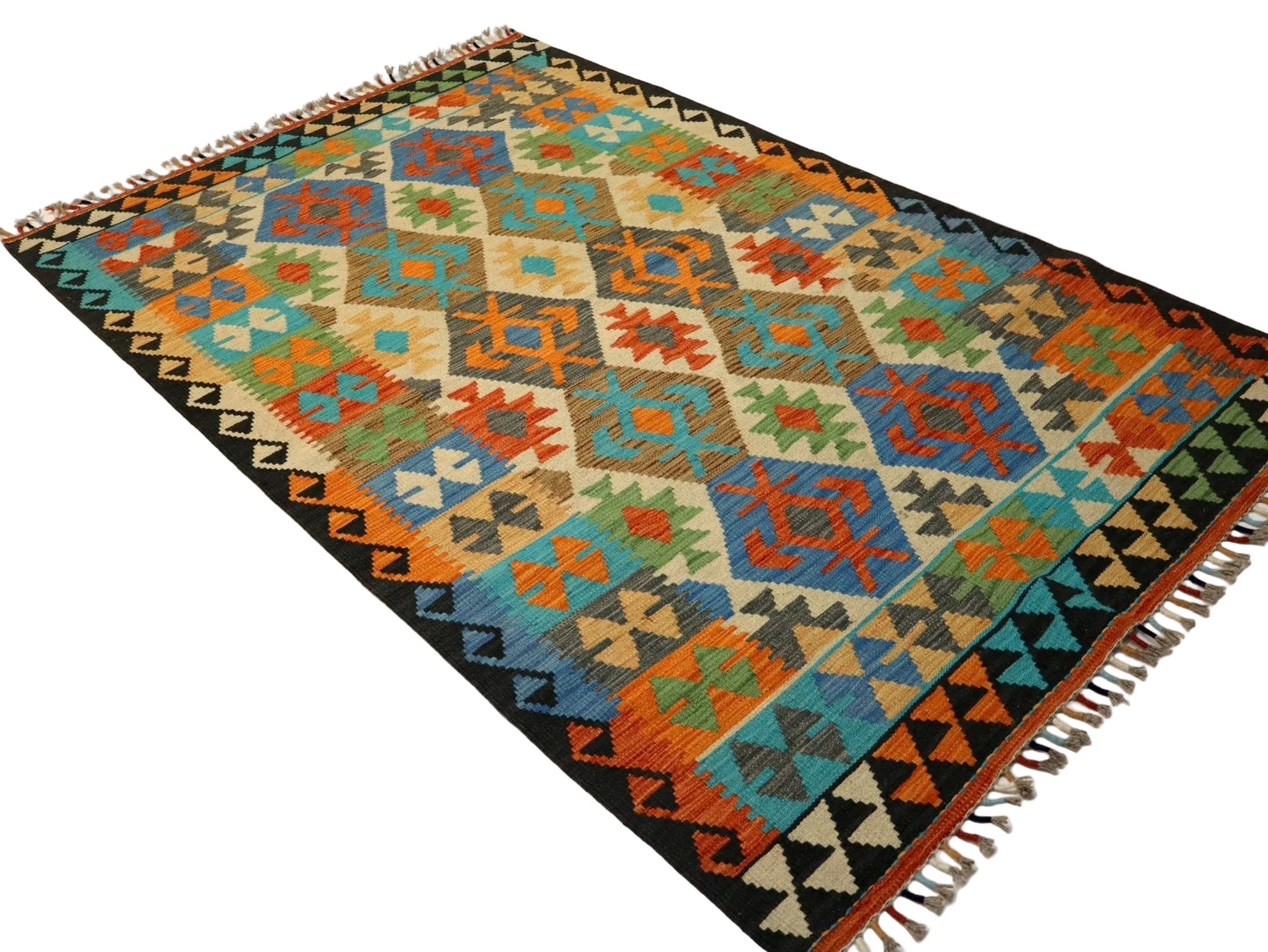 Afghan Maimana Kilim Rug | 4' 2" x 6' 6"