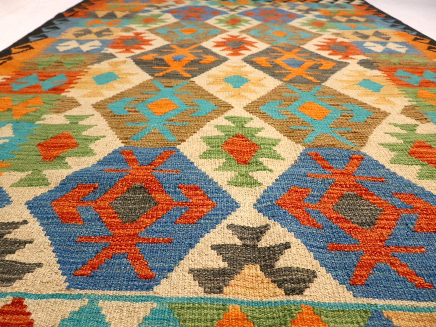 Afghan Maimana Kilim Rug | 4' 2" x 6' 6"