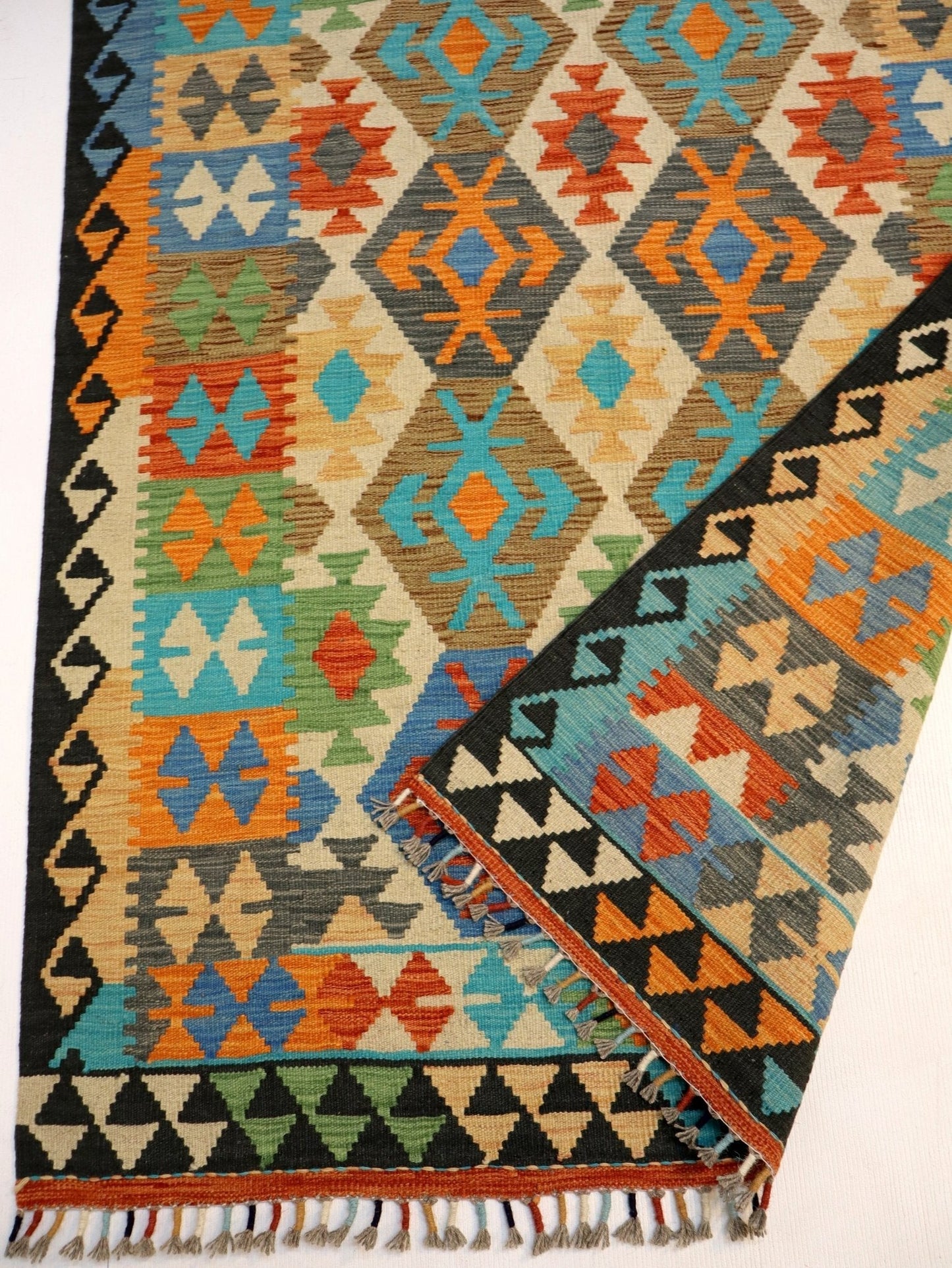 Afghan Maimana Kilim Rug | 4' 2" x 6' 6"