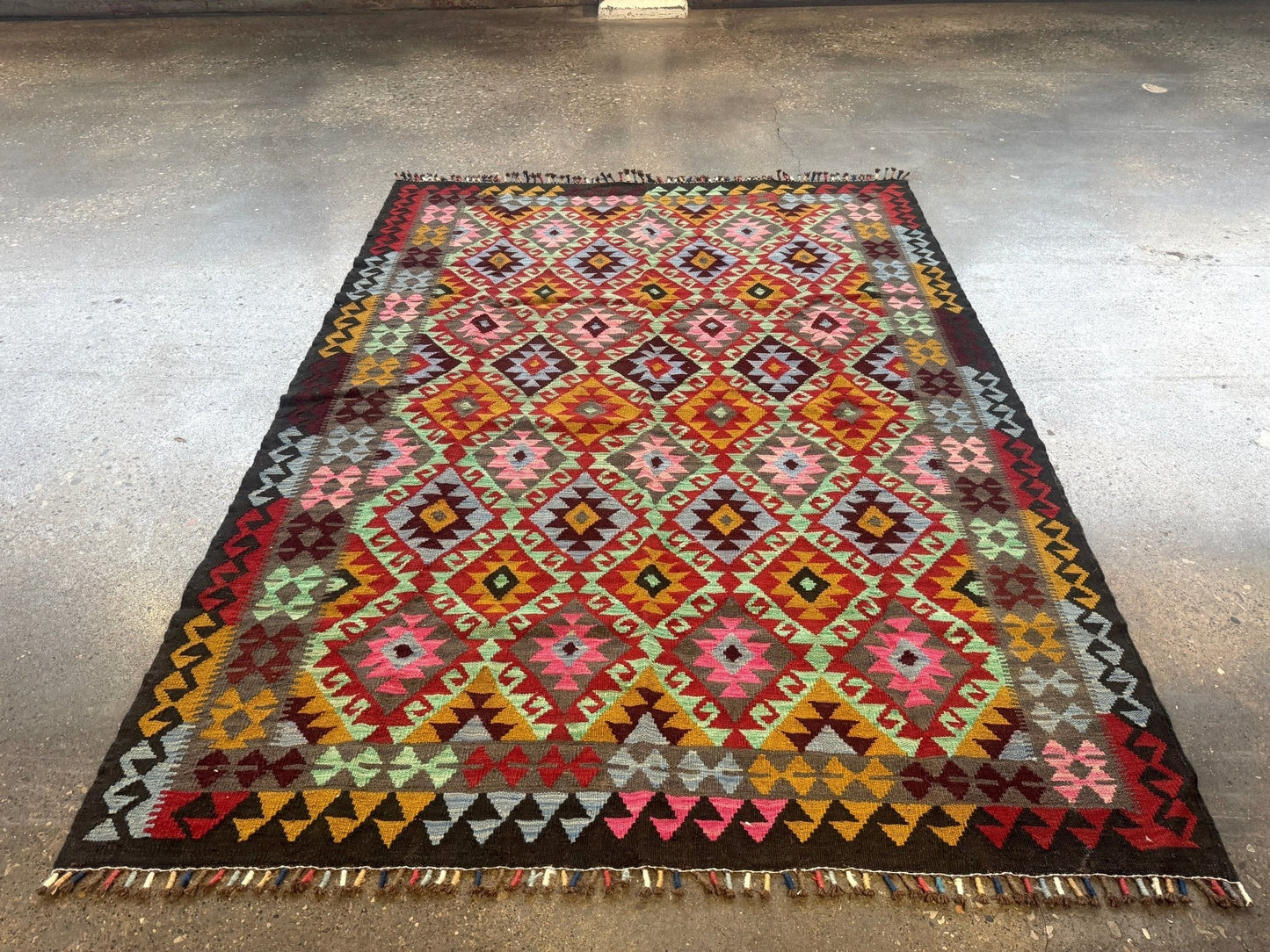 Afghan Maimana Kilim Rug | 5' 5" x 7' 3"