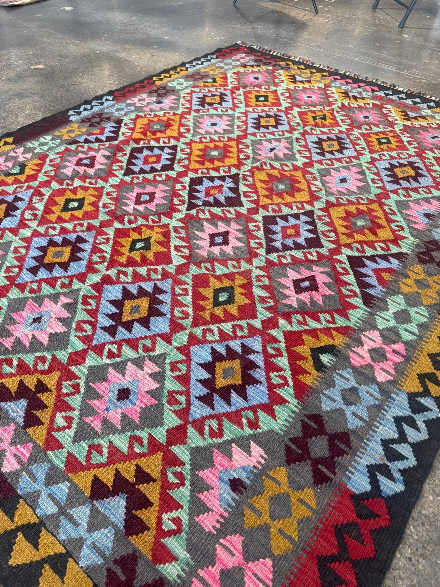 Afghan Maimana Kilim Rug | 5' 5" x 7' 3"