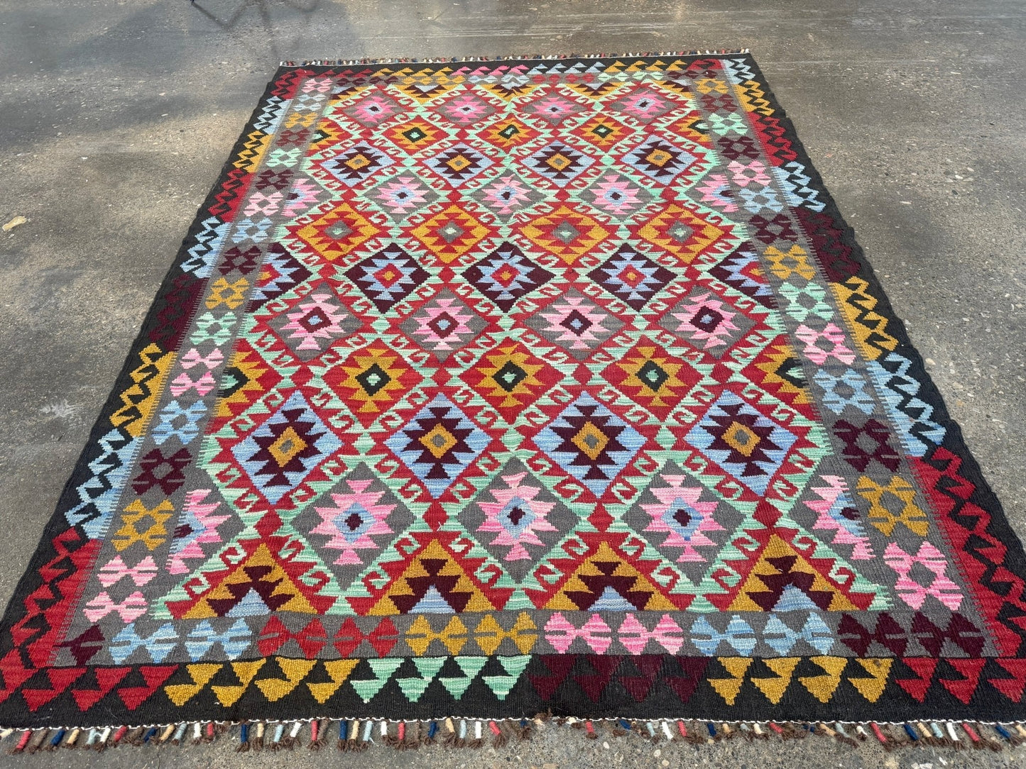 Afghan Maimana Kilim Rug | 5' 5" x 7' 3"