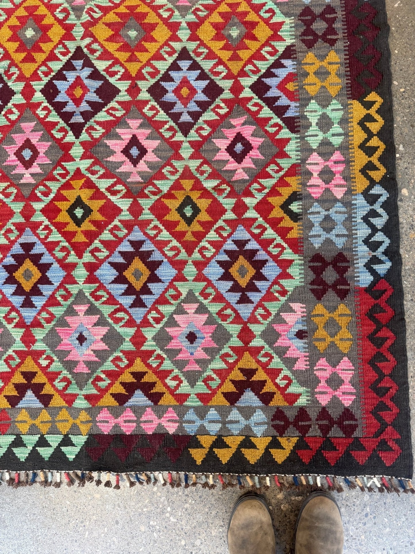 Afghan Maimana Kilim Rug | 5' 5" x 7' 3"