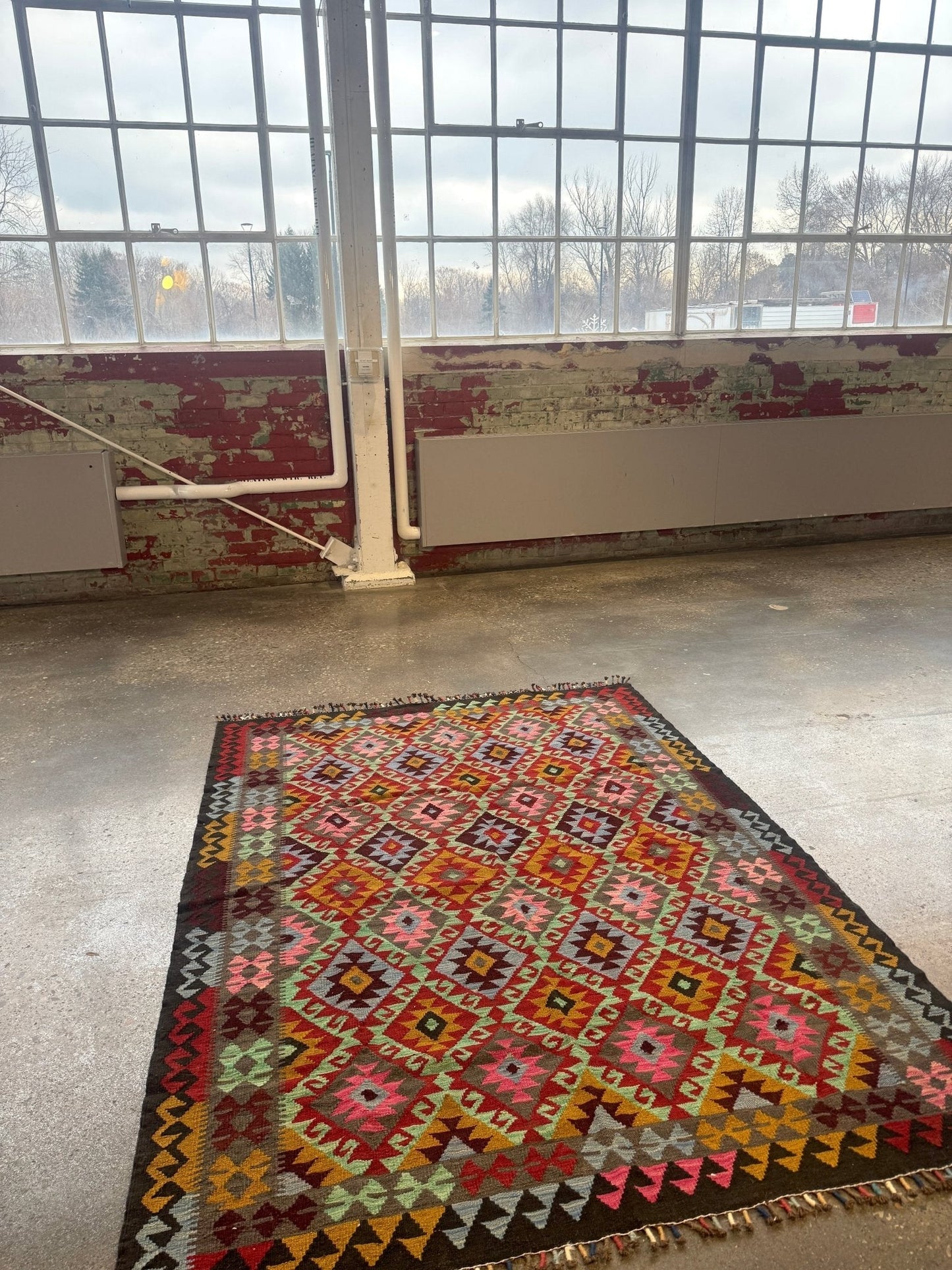 Afghan Maimana Kilim Rug | 5' 5" x 7' 3"