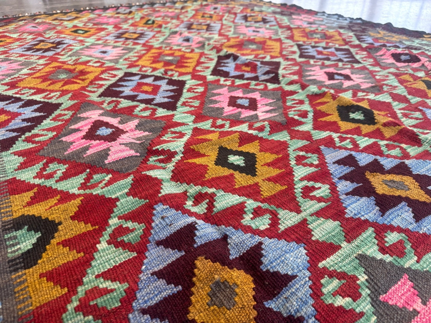 Afghan Maimana Kilim Rug | 5' 5" x 7' 3"