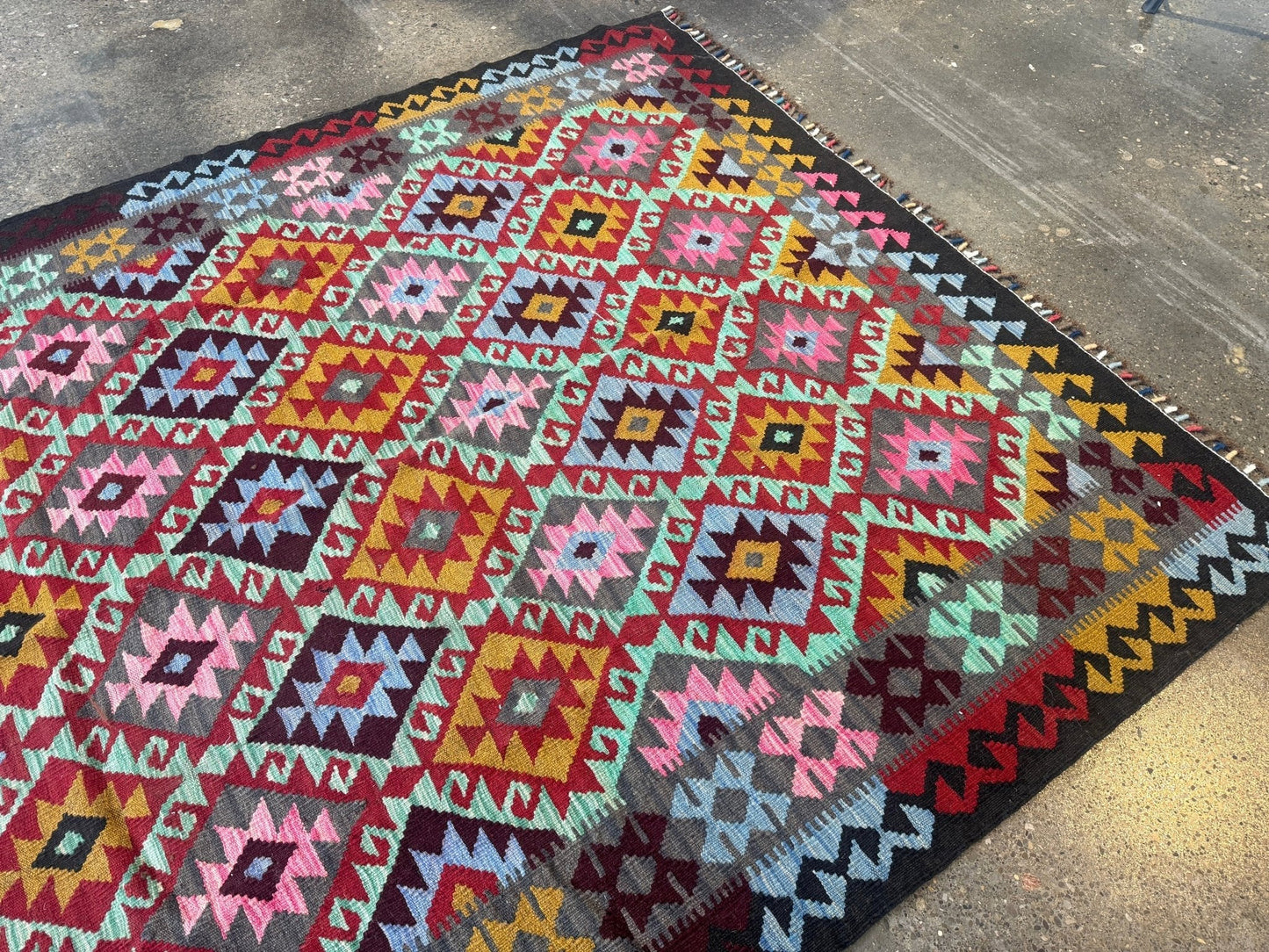 Afghan Maimana Kilim Rug | 5' 5" x 7' 3"