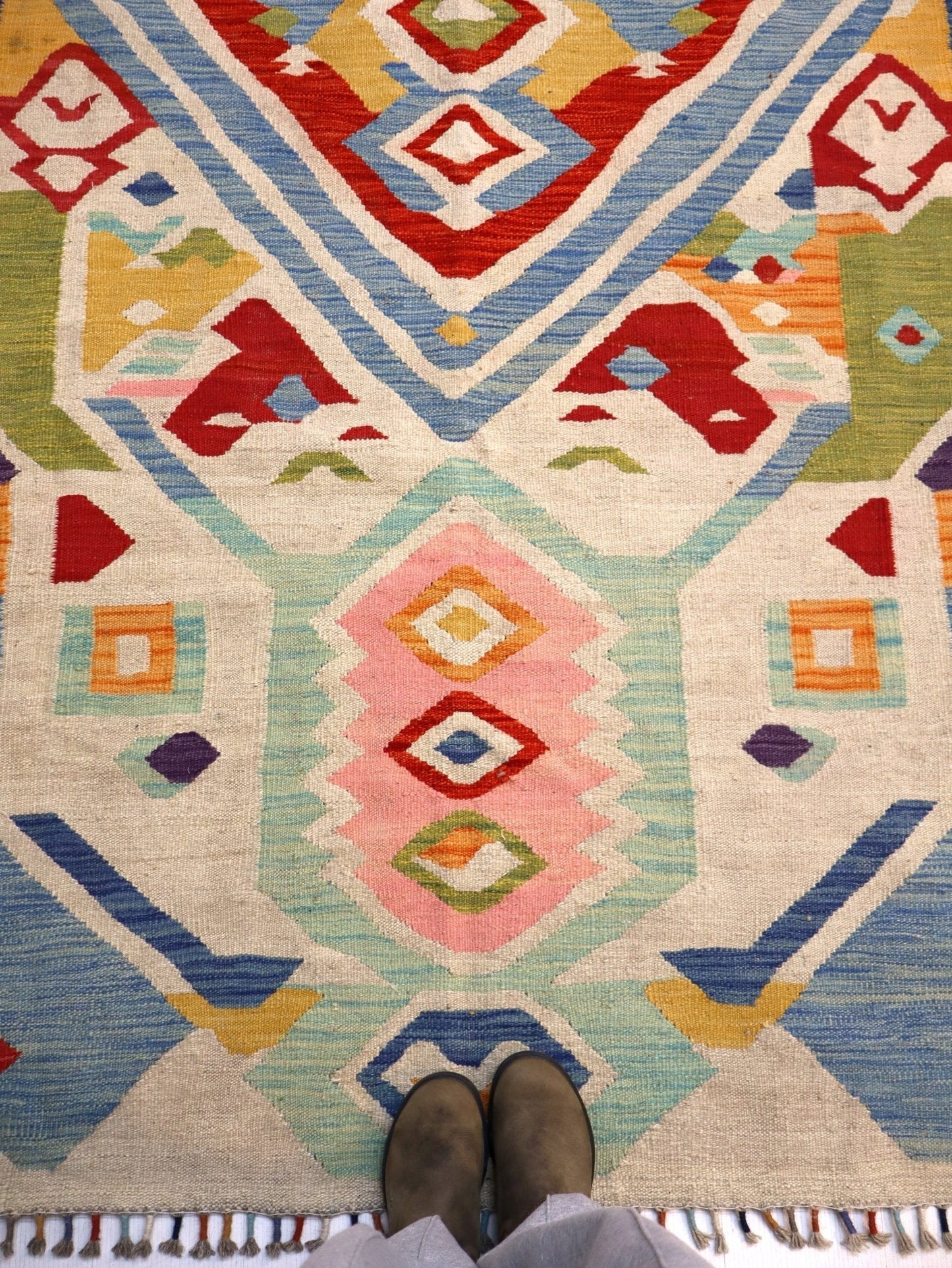 Afghan Maimana Kilim Rug | 5' 7" x 8' 9"
