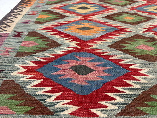 Afghan Maimana Kilim Rug | 5' x 6' 7"