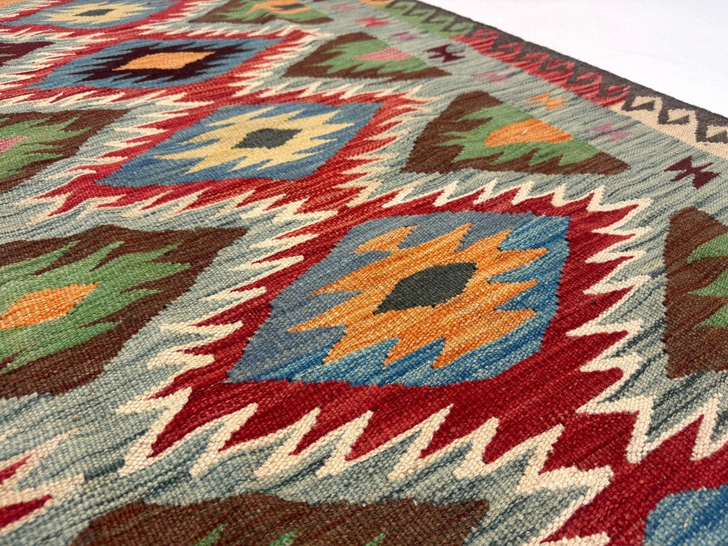 Afghan Maimana Kilim Rug | 5' x 6' 7"