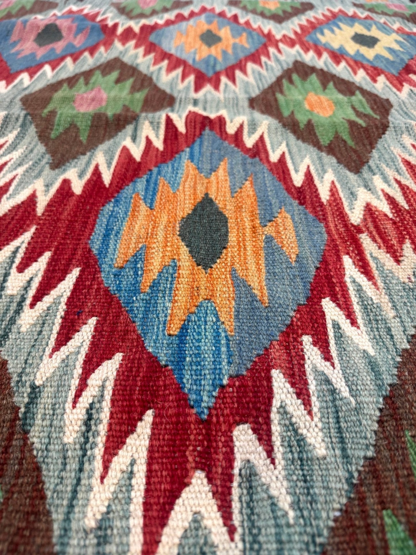Afghan Maimana Kilim Rug | 5' x 6' 7"