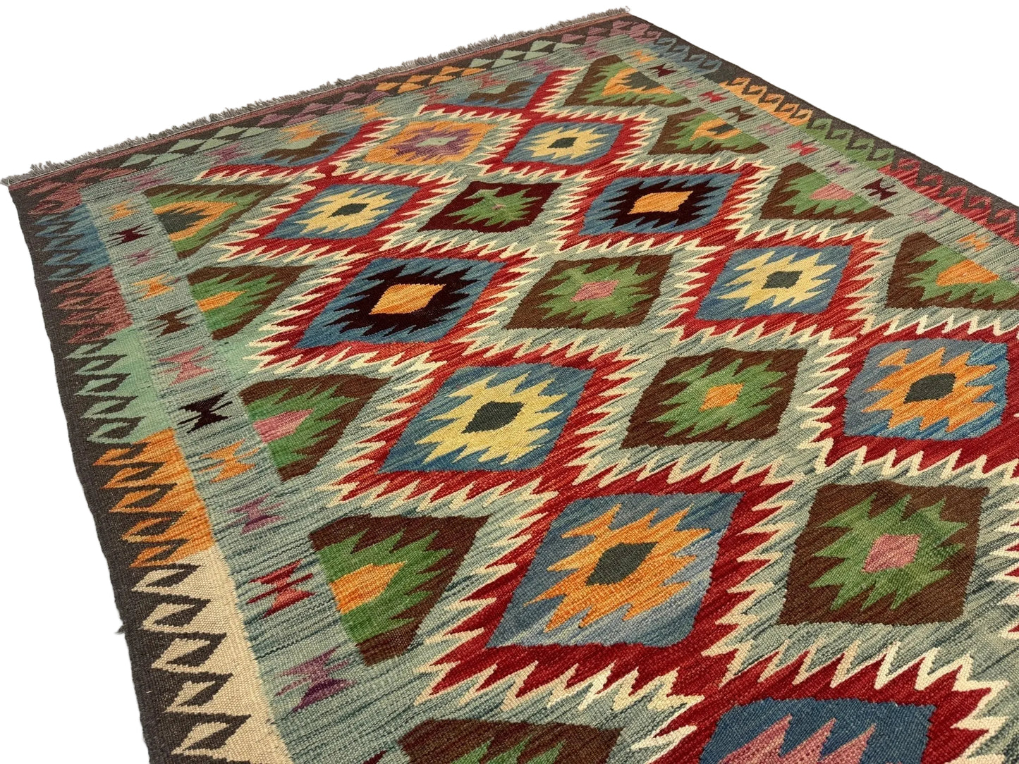 Afghan Maimana Kilim Rug | 5' x 6' 7"