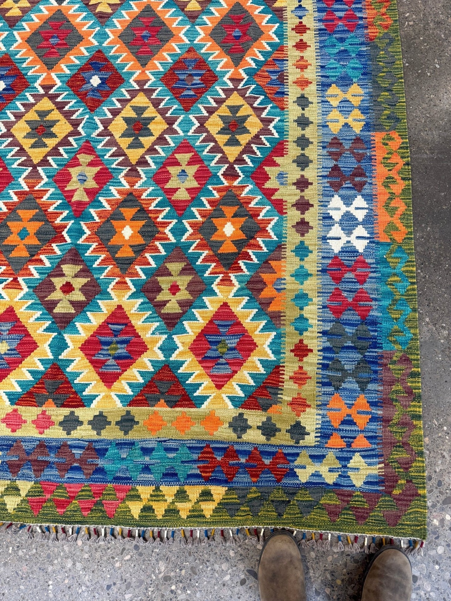 Afghan Maimana Kilim Rug | 6' 10" x 9' 11"