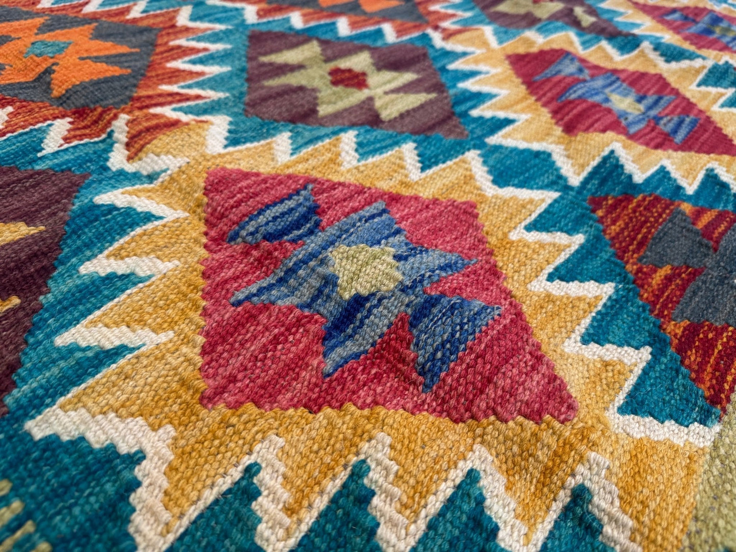 Afghan Maimana Kilim Rug | 6' 10" x 9' 11"