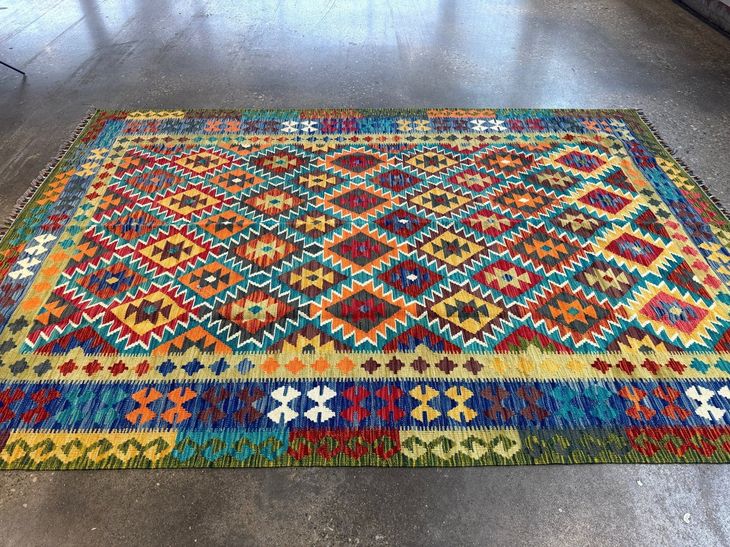 Afghan Maimana Kilim Rug | 6' 10" x 9' 11"