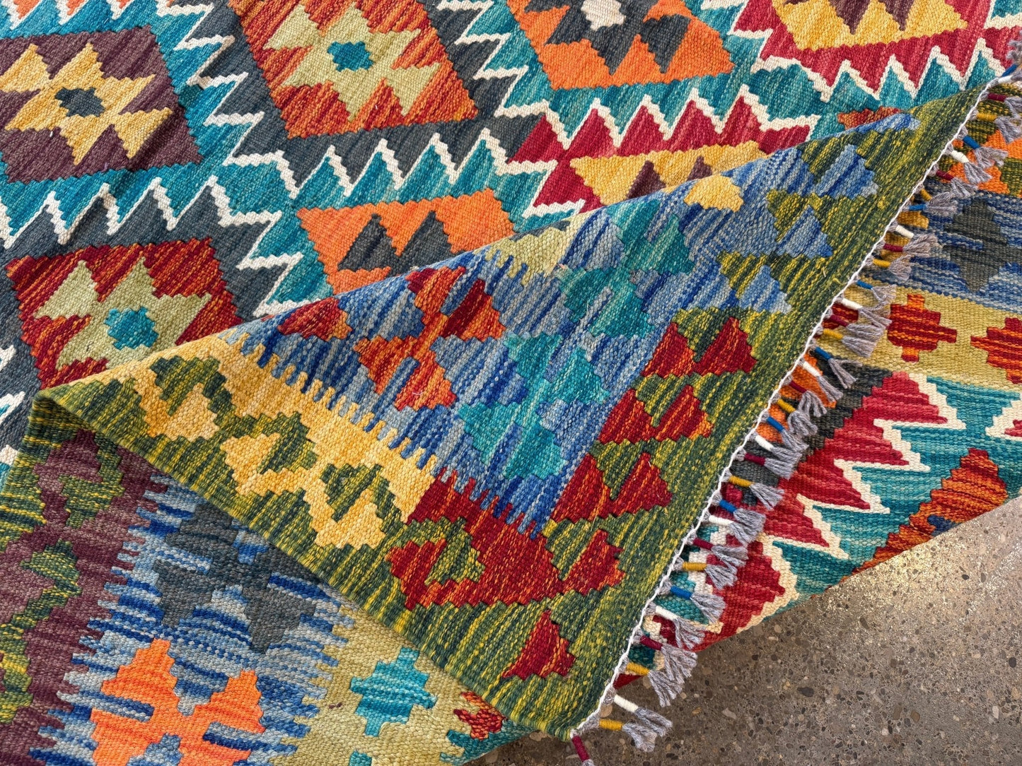 Afghan Maimana Kilim Rug | 6' 10" x 9' 11"