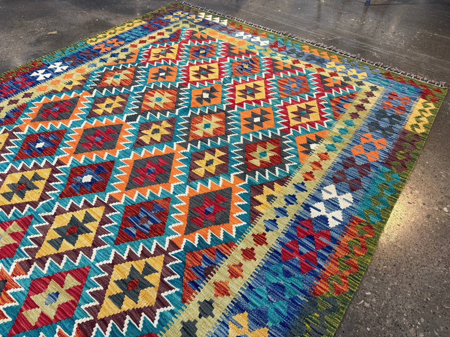 Afghan Maimana Kilim Rug | 6' 10" x 9' 11"