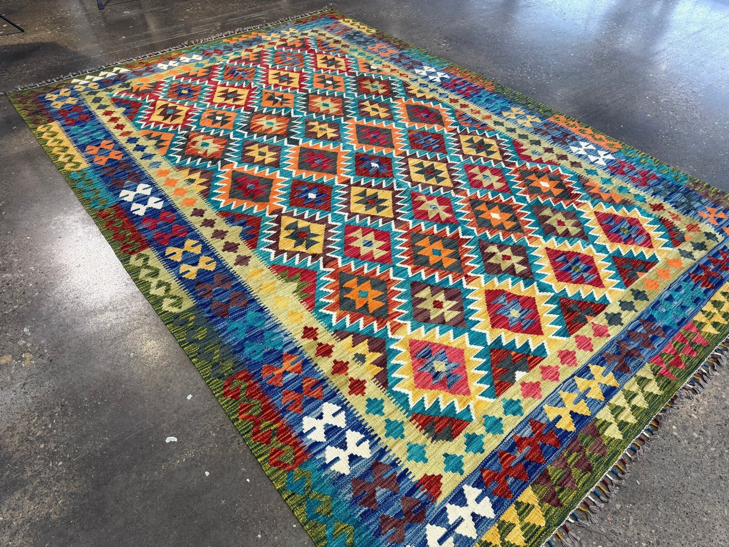 Afghan Maimana Kilim Rug | 6' 10" x 9' 11"