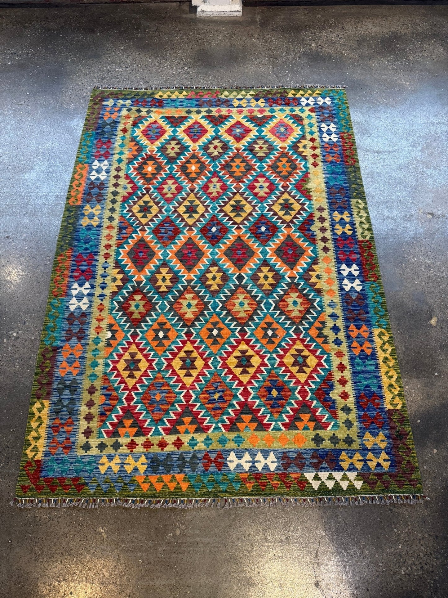 Afghan Maimana Kilim Rug | 6' 10" x 9' 11"
