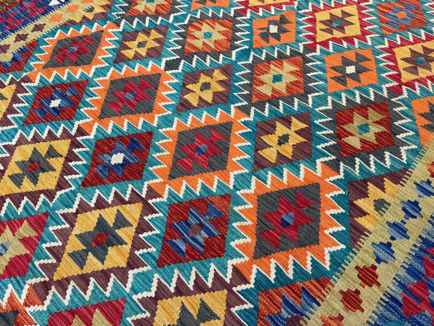Afghan Maimana Kilim Rug | 6' 10" x 9' 11"