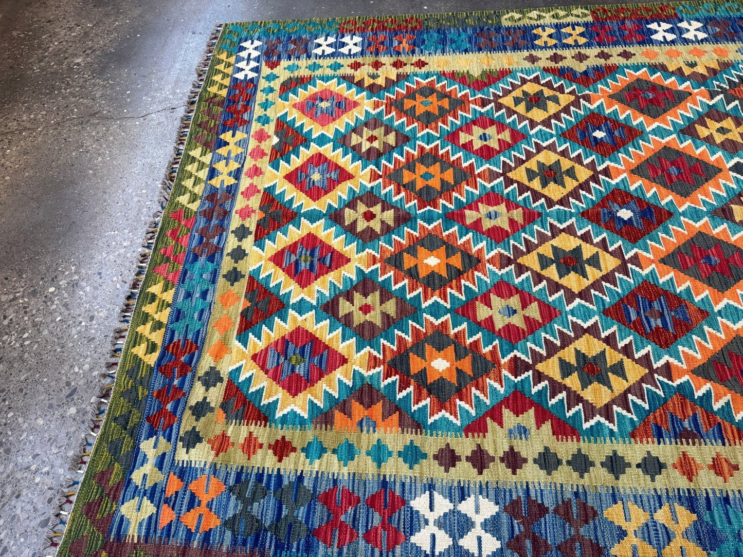 Afghan Maimana Kilim Rug | 6' 10" x 9' 11"