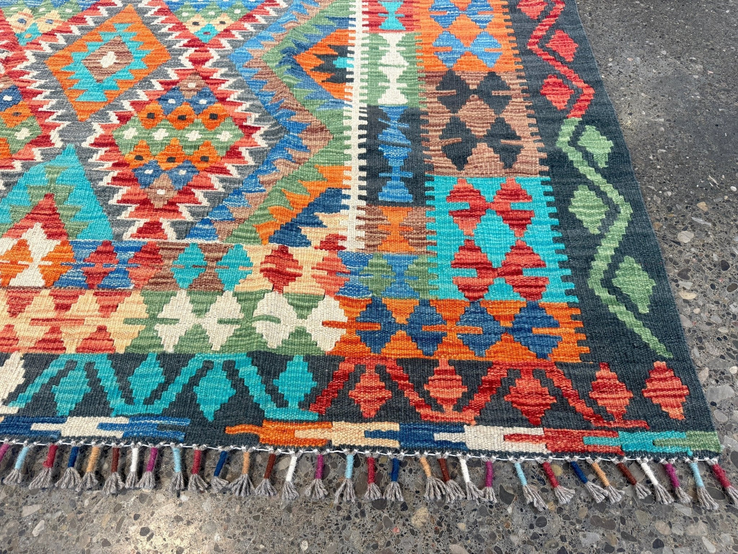 Afghan Maimana Kilim Rug | 6' 6" x 9' 8"