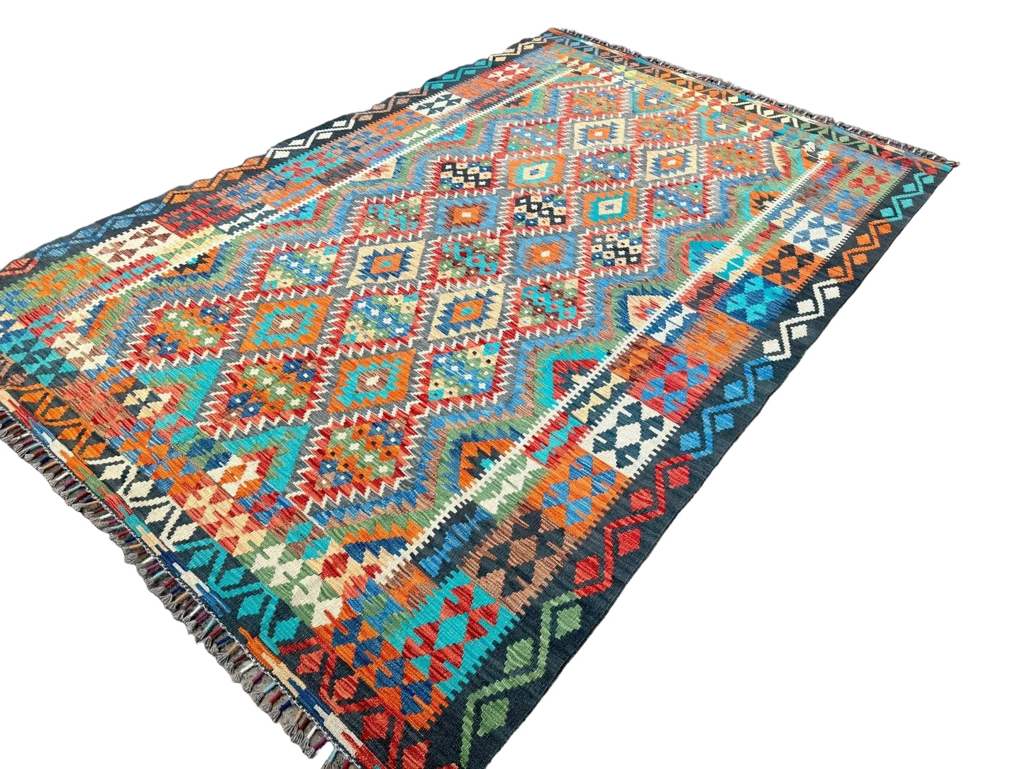Afghan Maimana Kilim Rug | 6' 6" x 9' 8"